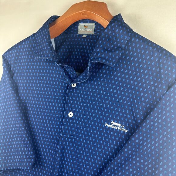 Fennec x Panther Valley Men's Size XL Performance Golf Polo Shirt Casual Collar - Picture 3 of 8